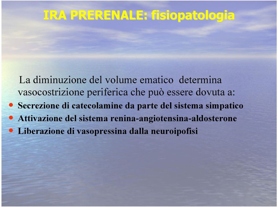 Secrezione di catecolamine da parte del sistema simpatico Attivazione