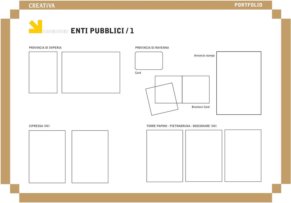 stampa Card Brochure Card CIPRESSA (IM)