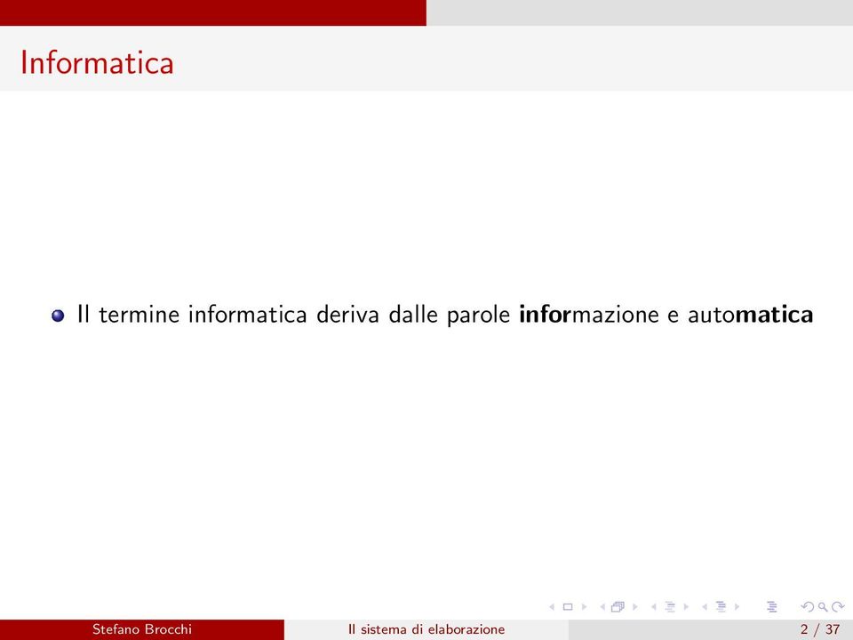 informazione e automatica