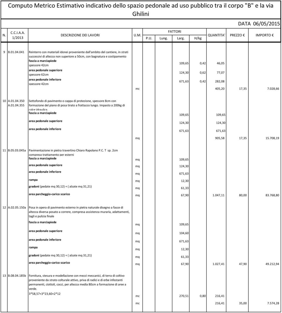 109,65 0,42 46,05 124,30 0,62 77,07 671,63 0,42 282,08 mc 405,20 17,35 7.028,66 10 A.01.04.