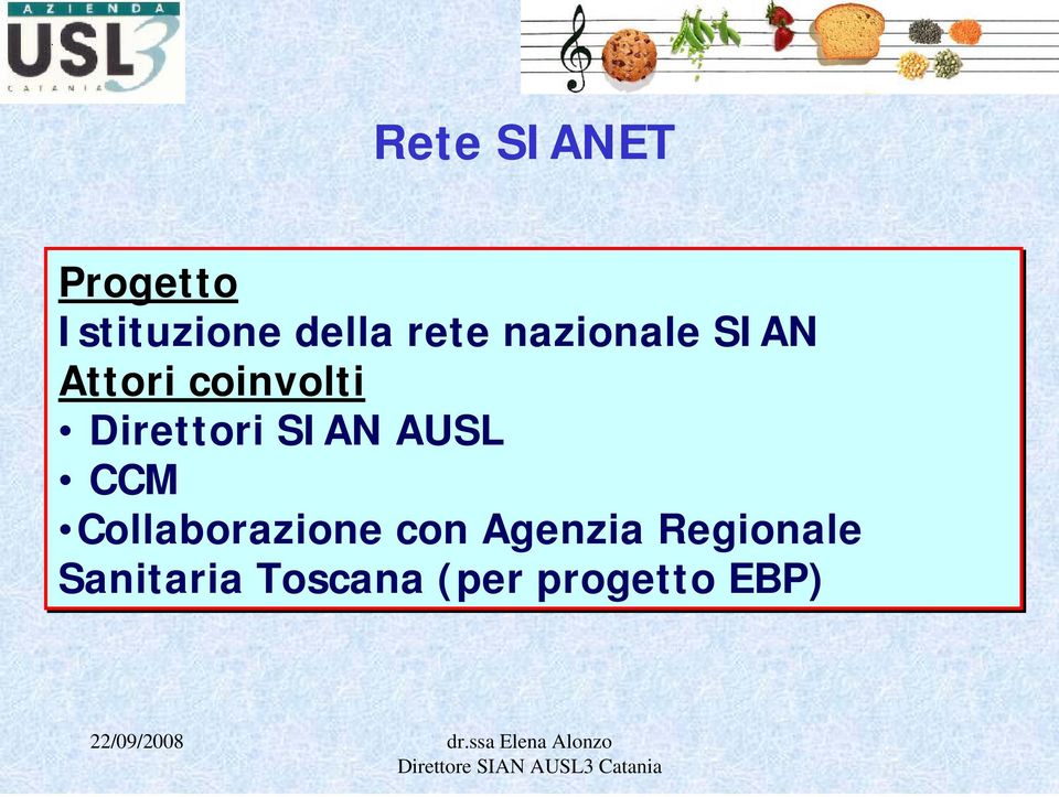 SIAN AUSL CCM Collaborazione con Agenzia