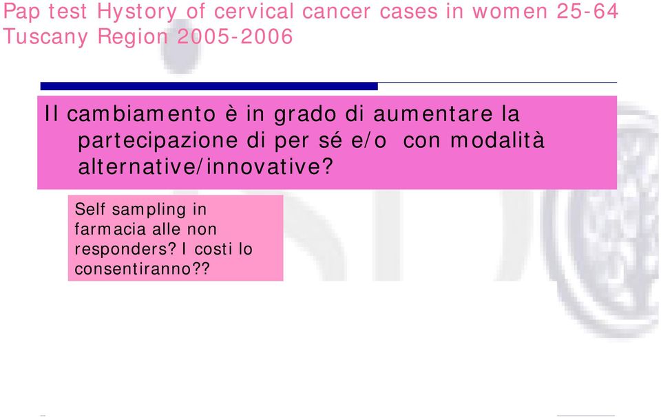 partecipazione di per sé e/o con modalità alternative/innovative?