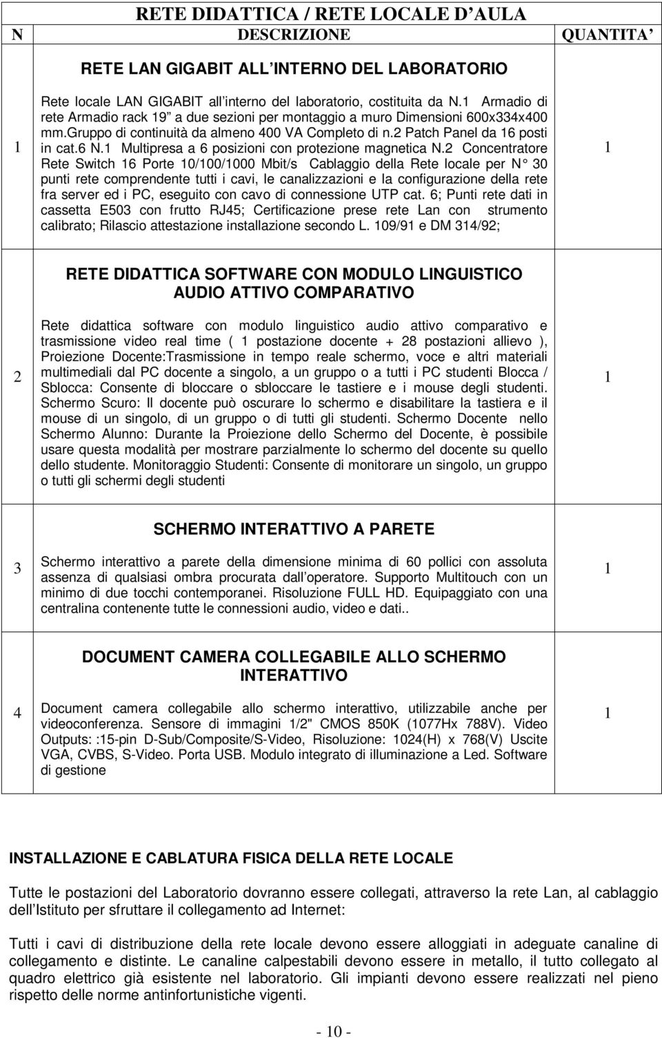 Multipresa a 6 posizioni con protezione magnetica N.