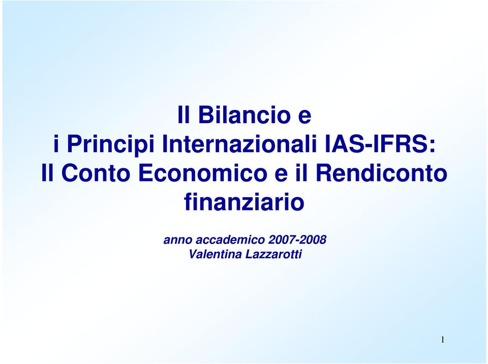 Economico e il Rendiconto