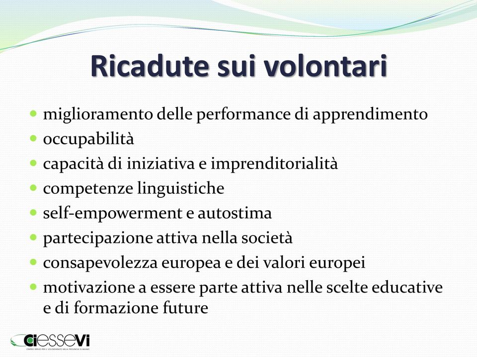 e autostima partecipazione attiva nella società consapevolezza europea e dei valori