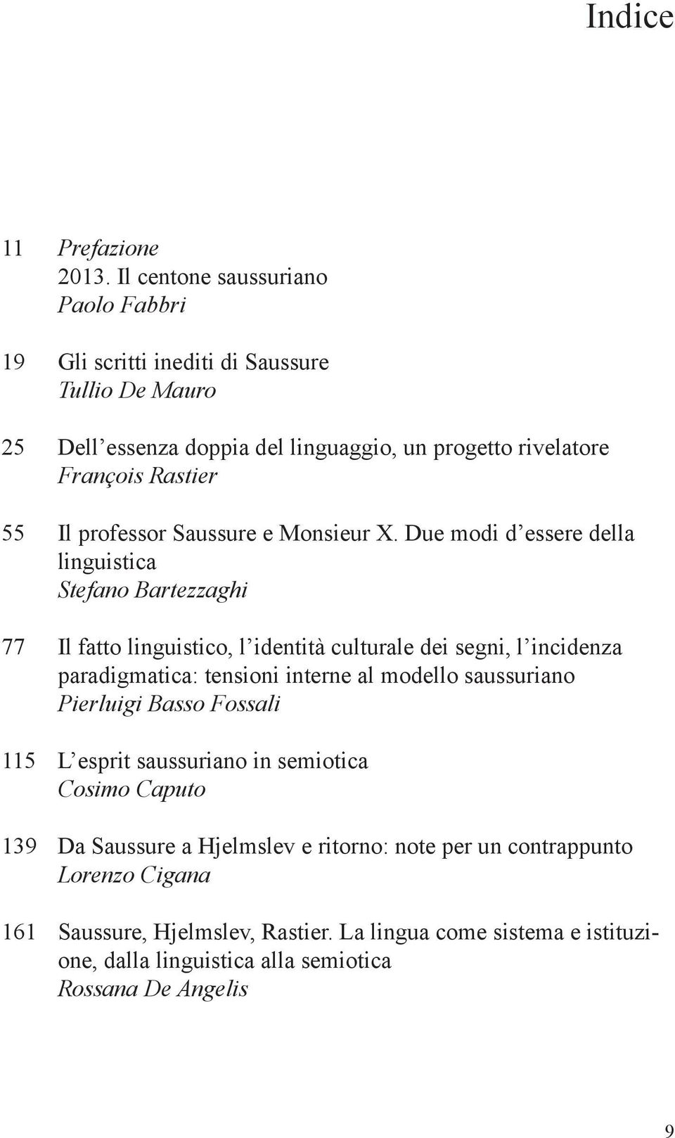 professor Saussure e Monsieur X.