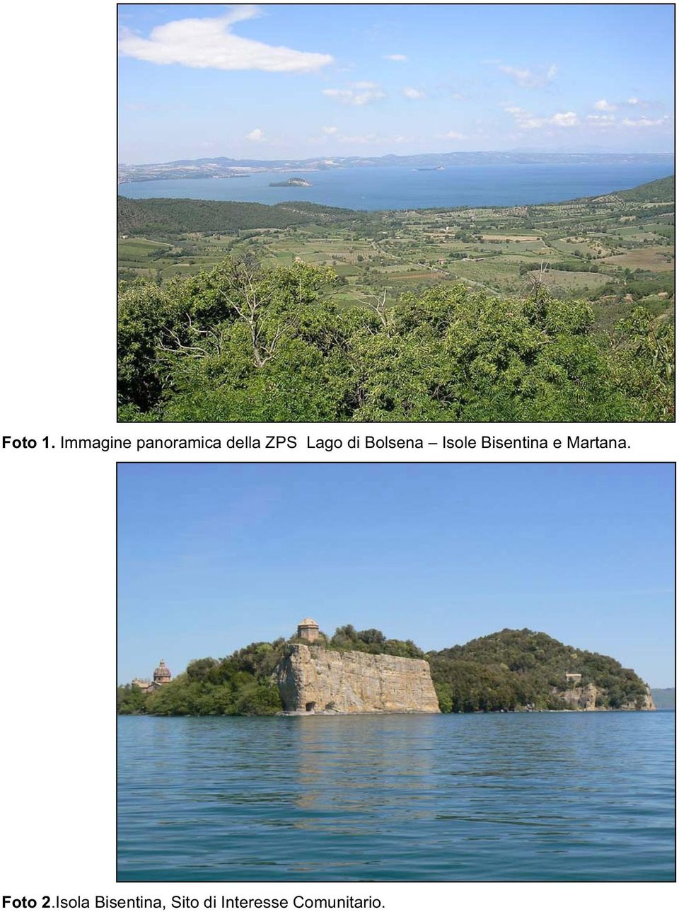 Lago di Bolsena Isole Bisentina e
