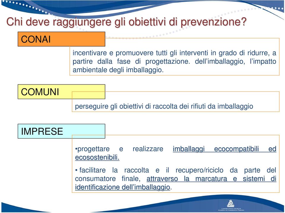 dell imballaggio, l impatto ambientale degli imballaggio.