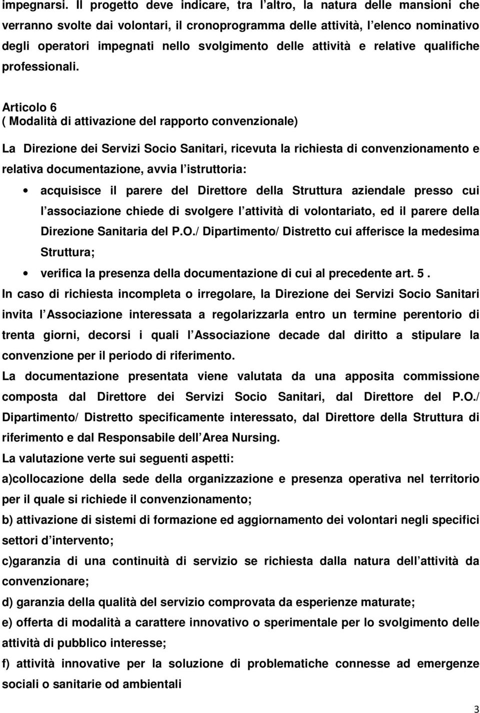 delle attività e relative qualifiche professionali.