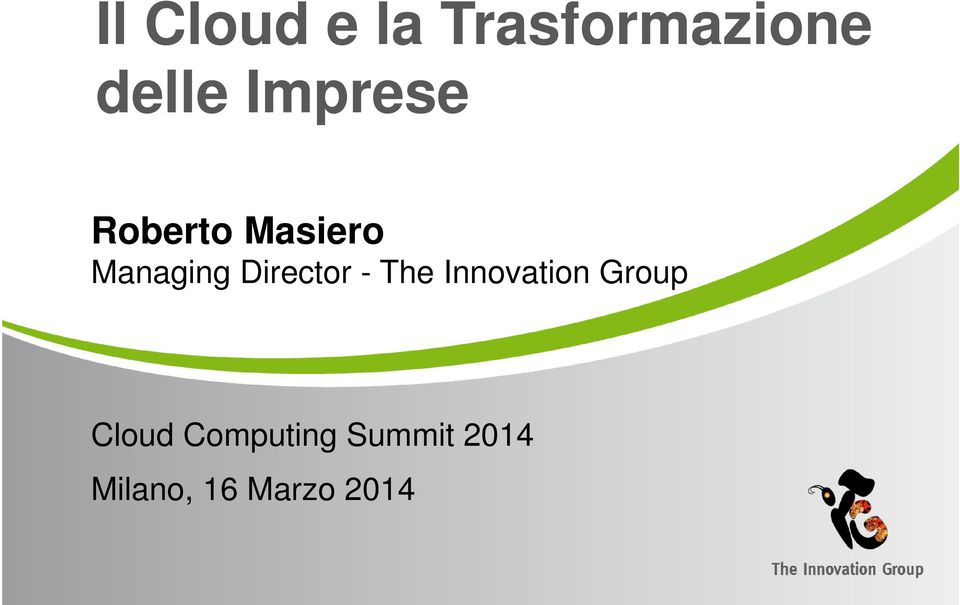 Director - The Innovation Group Cloud