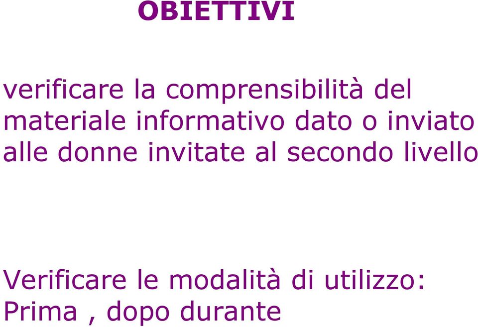 donne invitate al secondo livello