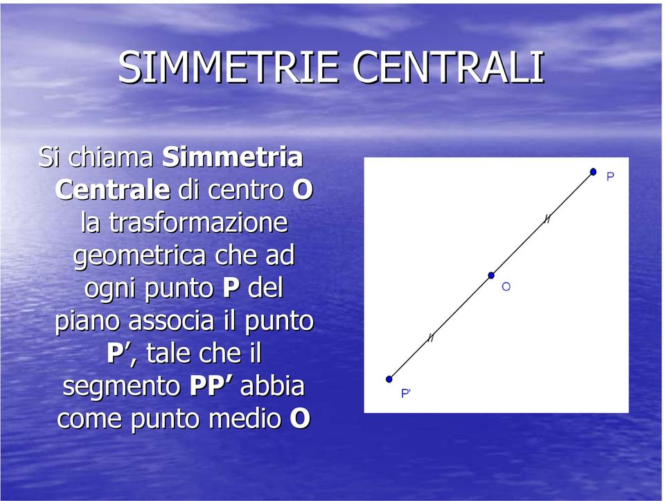 geometrica che ad ogni punto P del piano