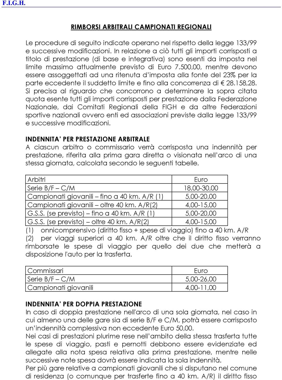 500,00, mentre devono essere assoggettati ad una ritenuta d imposta alla fonte del 23% per la parte eccedente il suddetto limite e fino alla concorrenza di 28.158,28.