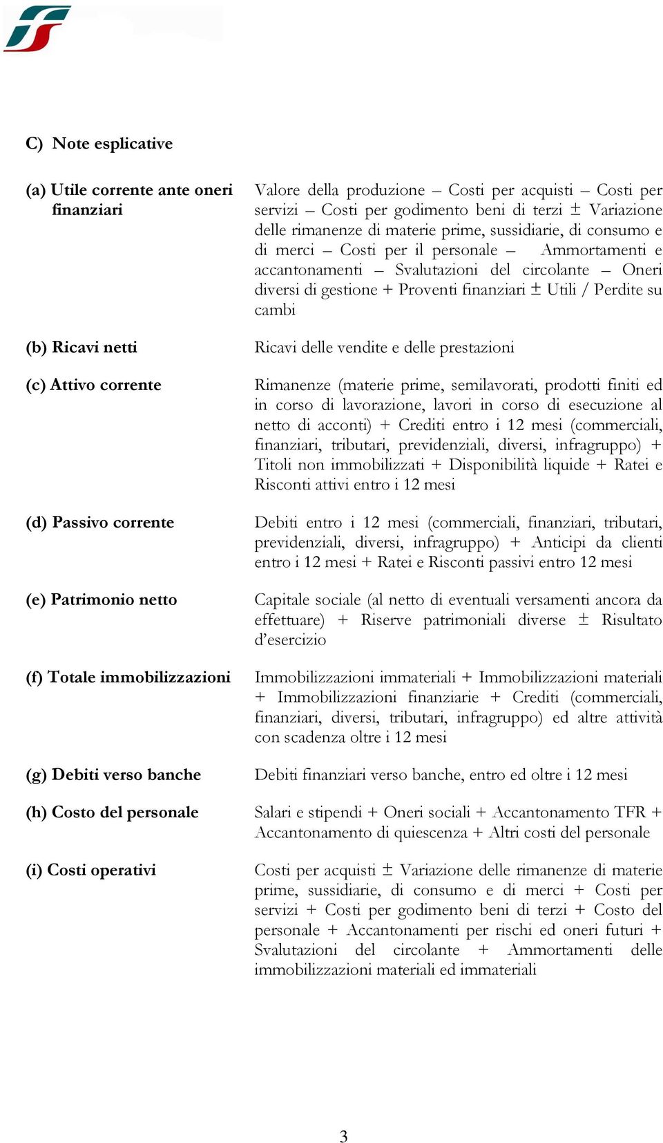 Ammortamenti e accantonamenti Svalutazioni del circolante Oneri diversi di gestione + Proventi finanziari ± Utili / Perdite su cambi Ricavi delle vendite e delle prestazioni Rimanenze (materie prime,