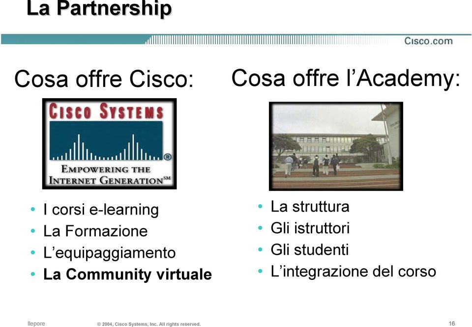 virtuale La struttura Gli istruttori Gli studenti L