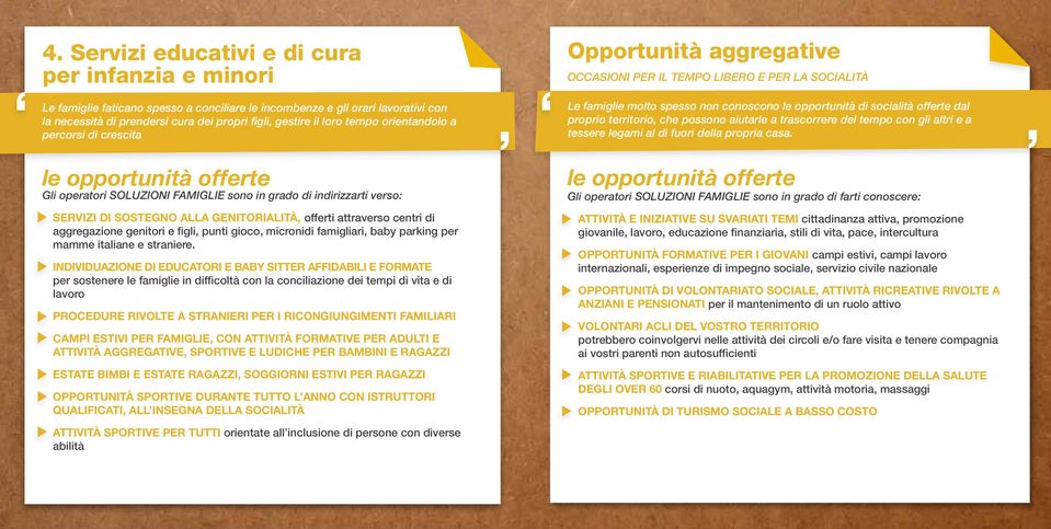 centri di aggregazione genitori e figli, punti gioco, micronidi famigliari, baby parking per mamme italiane e straniere.