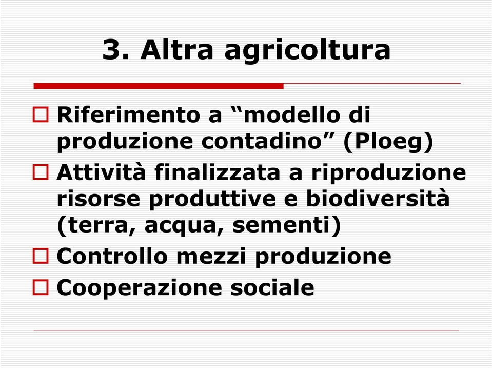 riproduzione risorse produttive e biodiversità