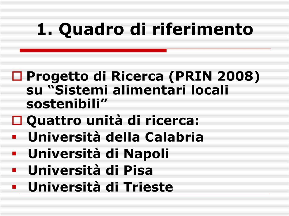 unità di ricerca: Università della Calabria