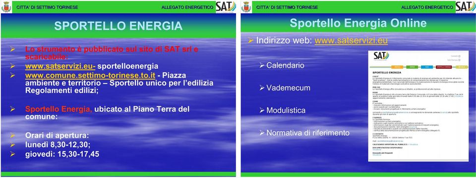 inese.to.it - Piazza ambiente e territorio Sportello unico per l edilizia Regolamenti edilizi; Indirizzo web: www.