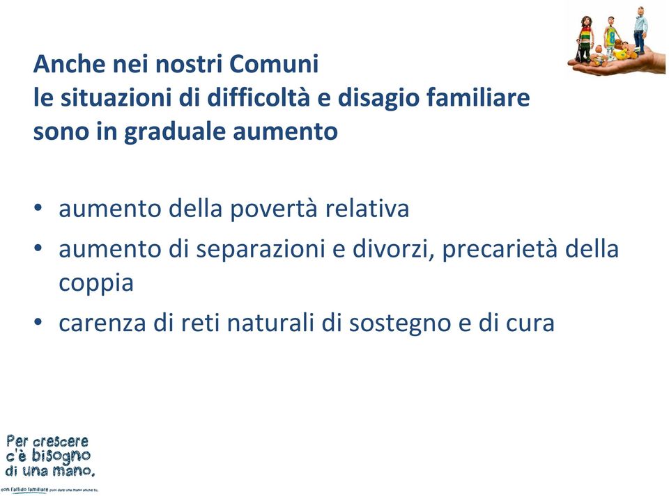 povertà relativa aumento di separazioni e divorzi,