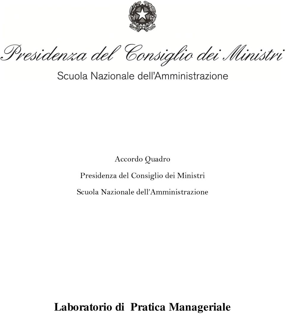 Nazionale dell Amministrazione