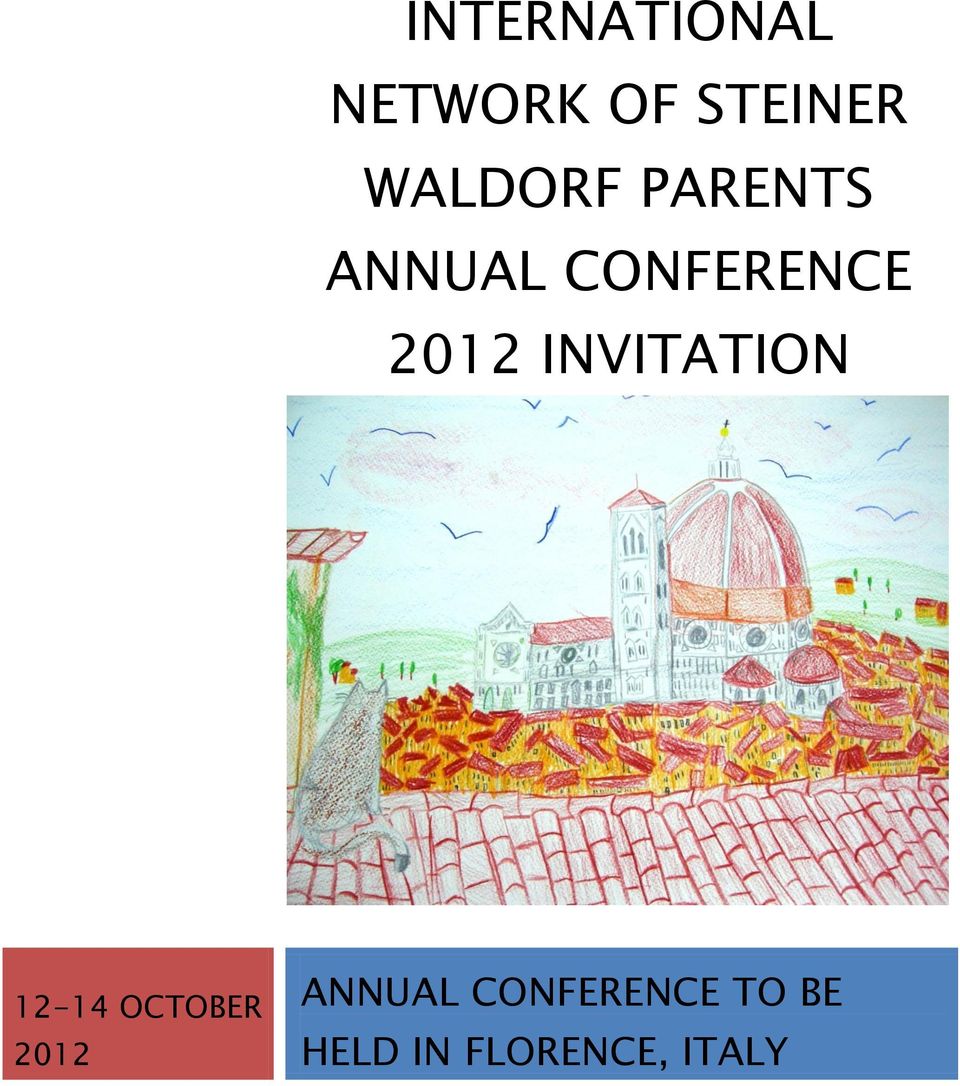 2012 INVITATION 12-14 OCTOBER 2012