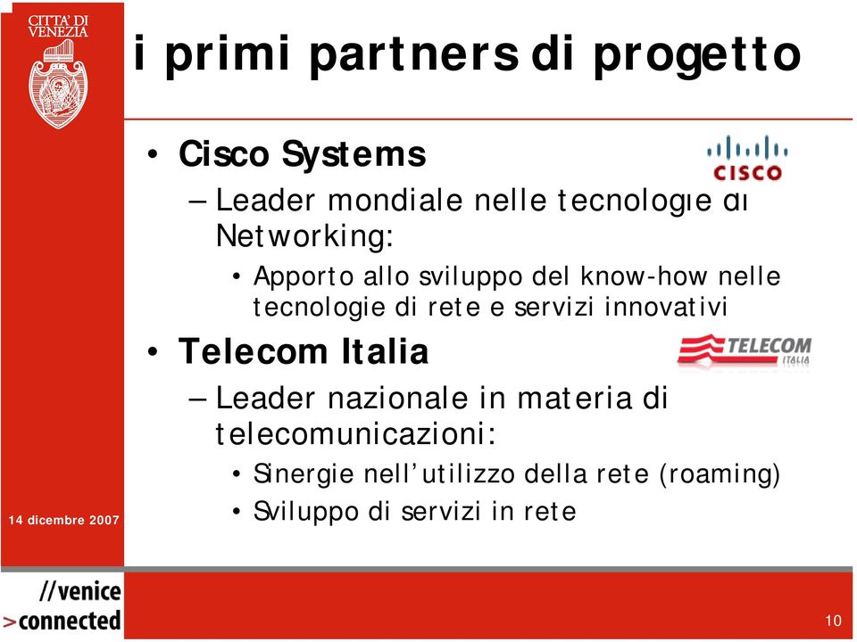servizi innovativi Telecom Italia Leader nazionale in materia di