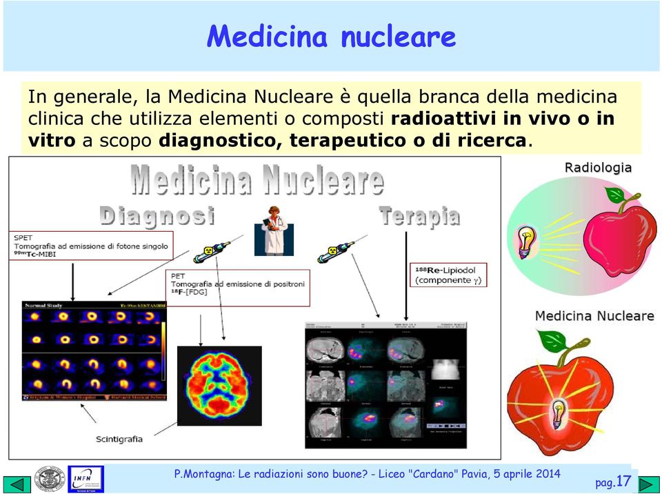 elementi o composti radioattivi in vivo o in vitro