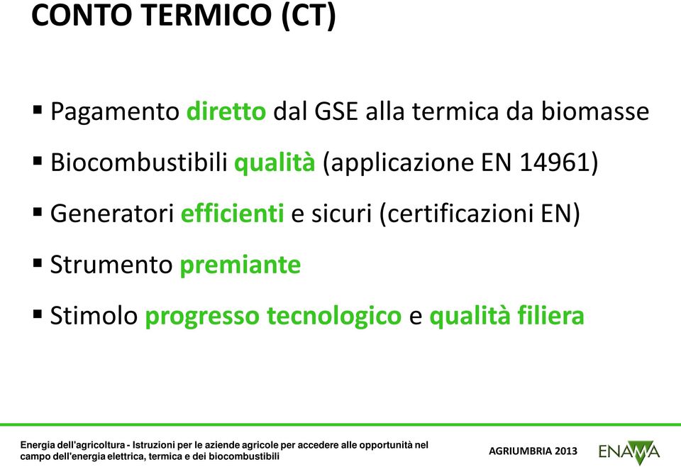 14961) Generatori efficienti e sicuri (certificazioni EN)