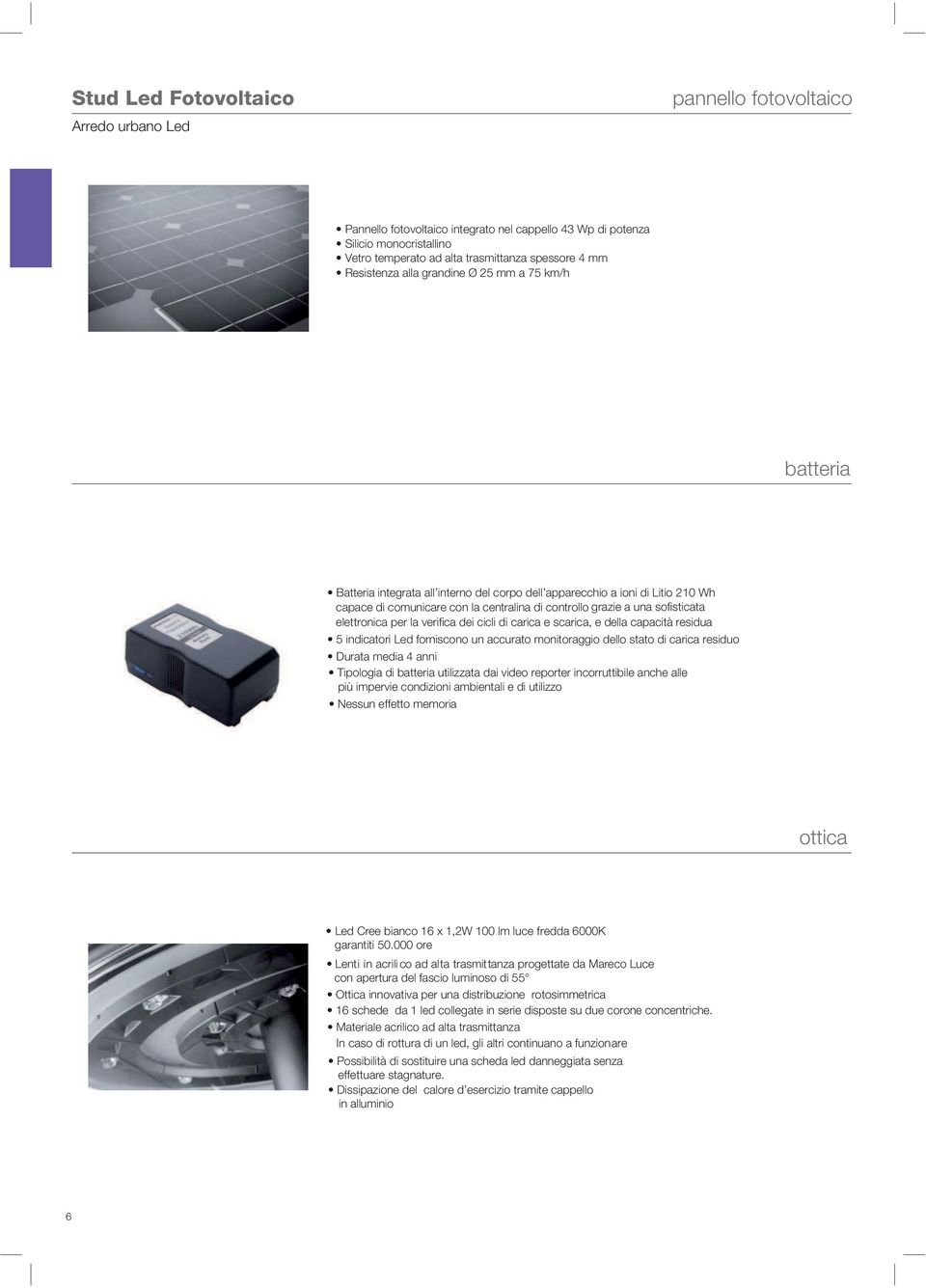 fotovoltaico batteria ottica