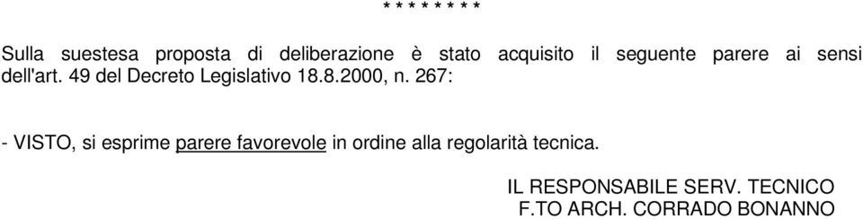 49 del Decreto Legislativo 18.8.2000, n.