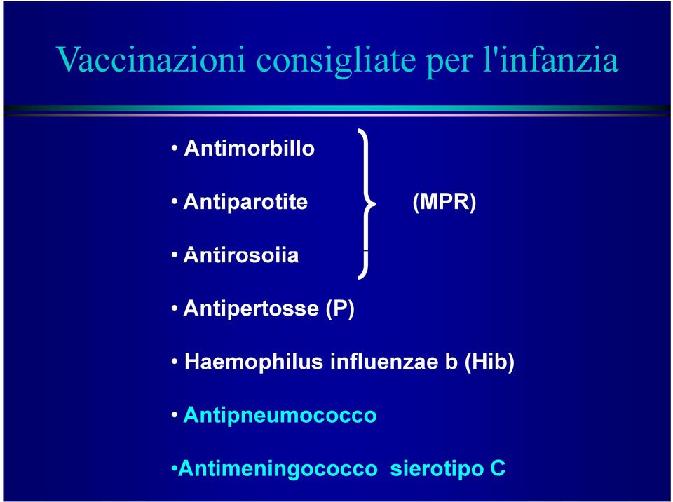 Antipertosse (P) Haemophilus influenzae b