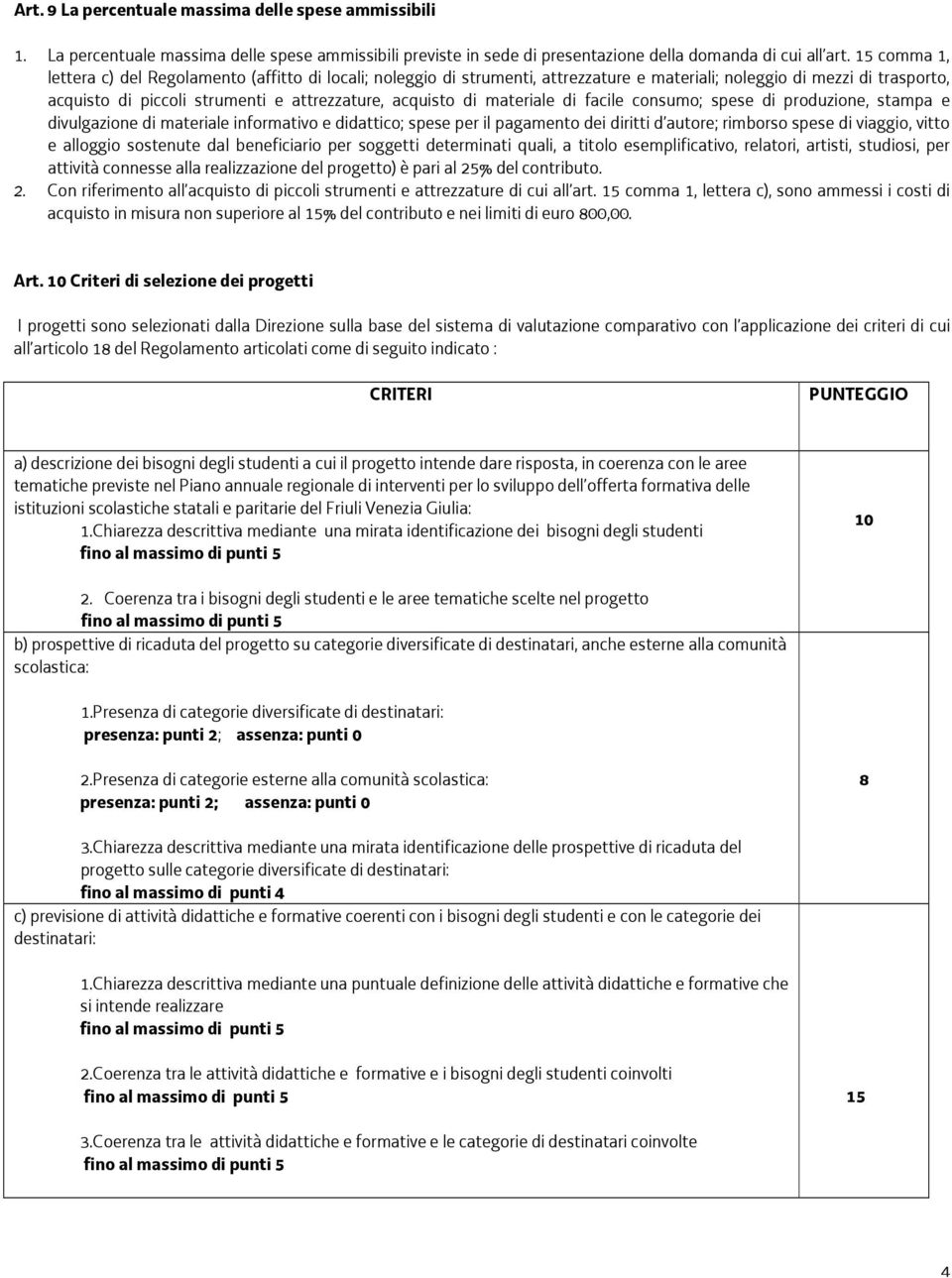 materiale di facile consumo; spese di produzione, stampa e divulgazione di materiale informativo e didattico; spese per il pagamento dei diritti d autore; rimborso spese di viaggio, vitto e alloggio