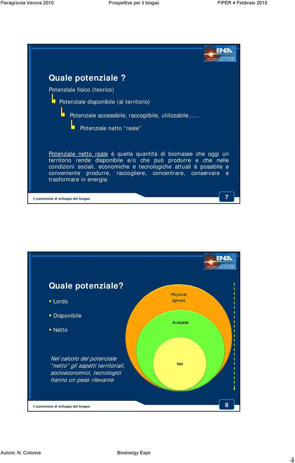 sociali, economiche e tecnologiche attuali è possibile e conveniente produrre, raccogliere, concentrare, conservare e trasformare in energia.