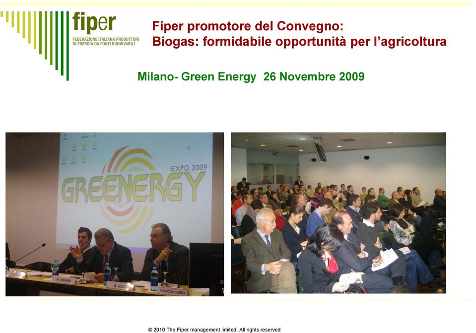 Milano- Green Energy 26 Novembre 2009 2010