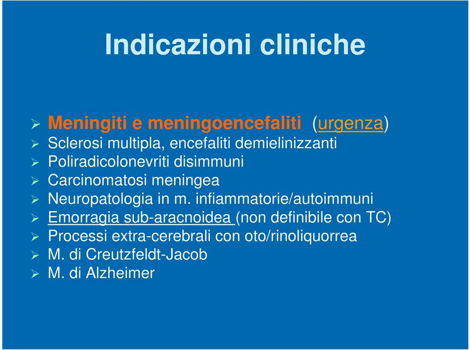 Neuropatologia in m.