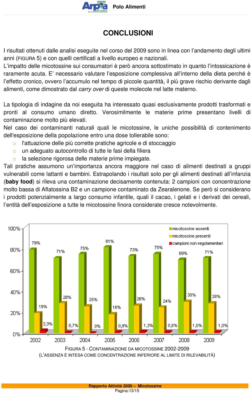 E necessario valutare l esposizione complessiva all interno della dieta perché è l effetto cronico, ovvero l accumulo nel tempo di piccole quantità, il più grave rischio derivante dagli alimenti,