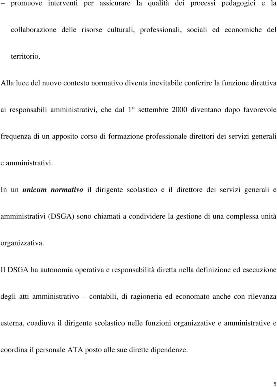 corso di formazione professionale direttori dei servizi generali e amministrativi.