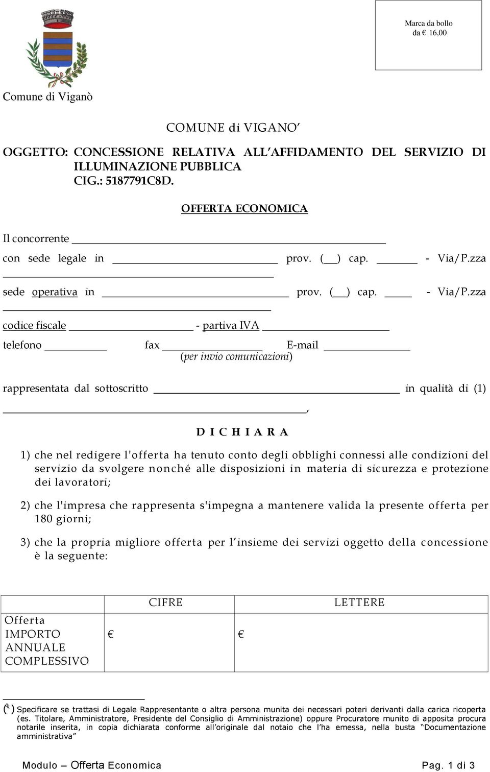 zza sede operativa in prov. ( ) cap. - Via/P.