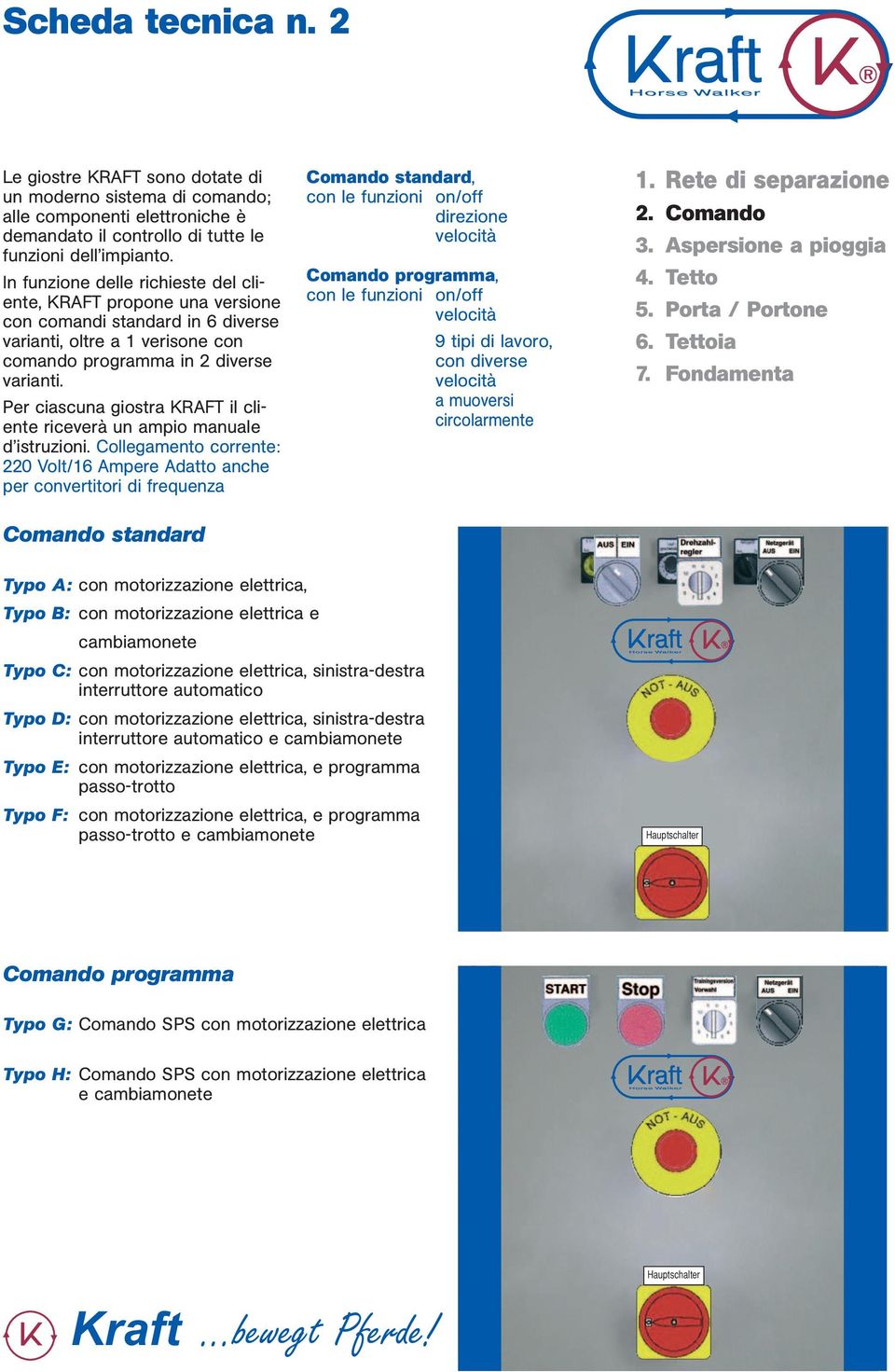 Per ciascuna giostra KRAFT il cliente riceverà un ampio manuale d istruzioni.