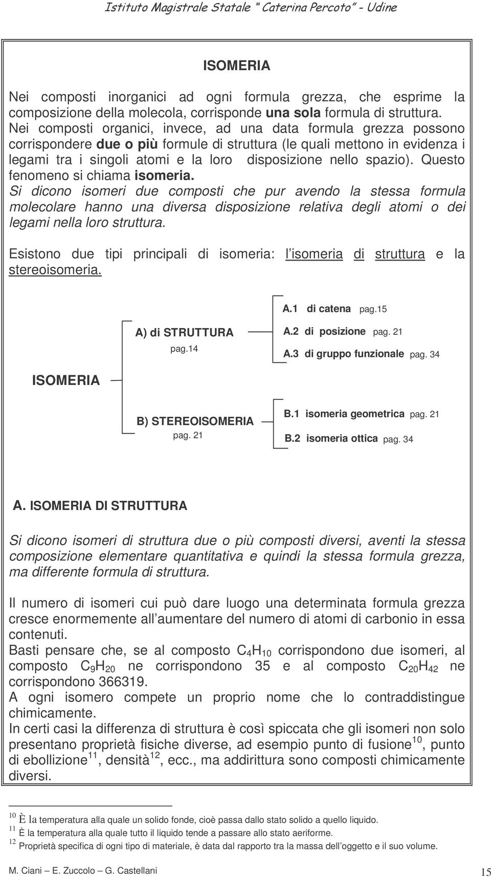 spazio). Questo fenomeno si chiama isomeria.