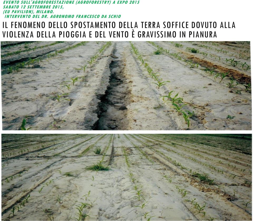 IL FENOMENO DELLO SPOSTAMENTO DELLA TERRA SOFFICE DOVUTO