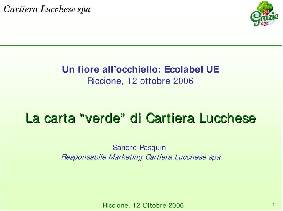 Lucchese Sandro Pasquini Responsabile