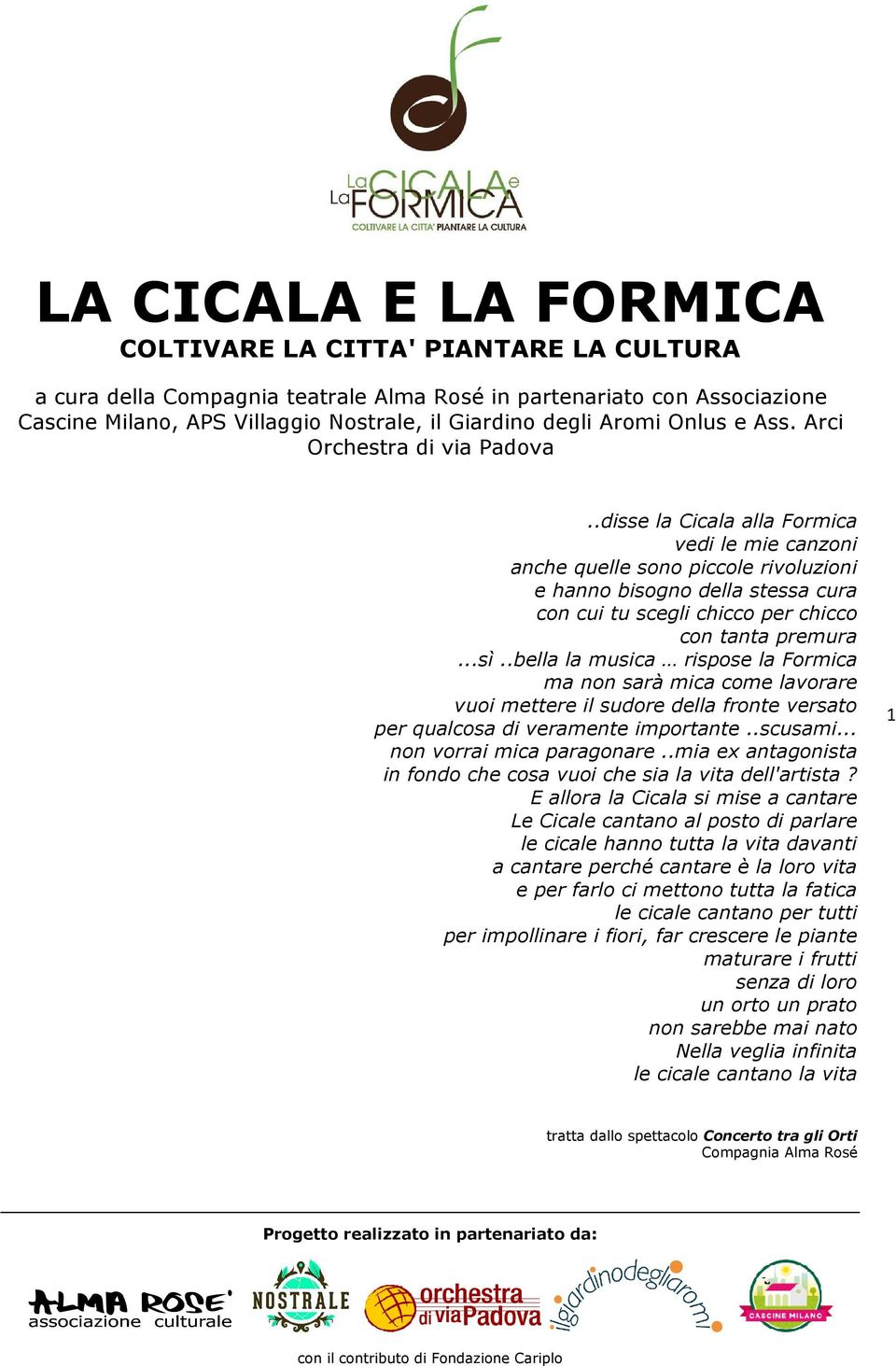 La Cicala E La Formica Pdf Download Gratuito