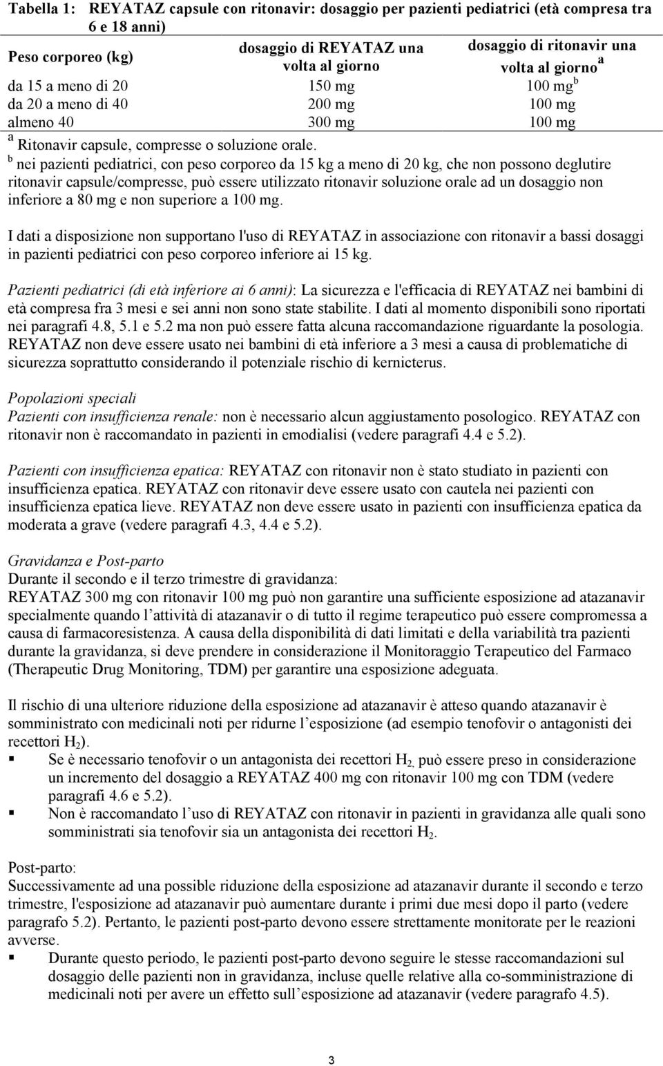 b nei pazienti pediatrici, con peso corporeo da 15 kg a meno di 20 kg, che non possono deglutire ritonavir capsule/compresse, può essere utilizzato ritonavir soluzione orale ad un dosaggio non