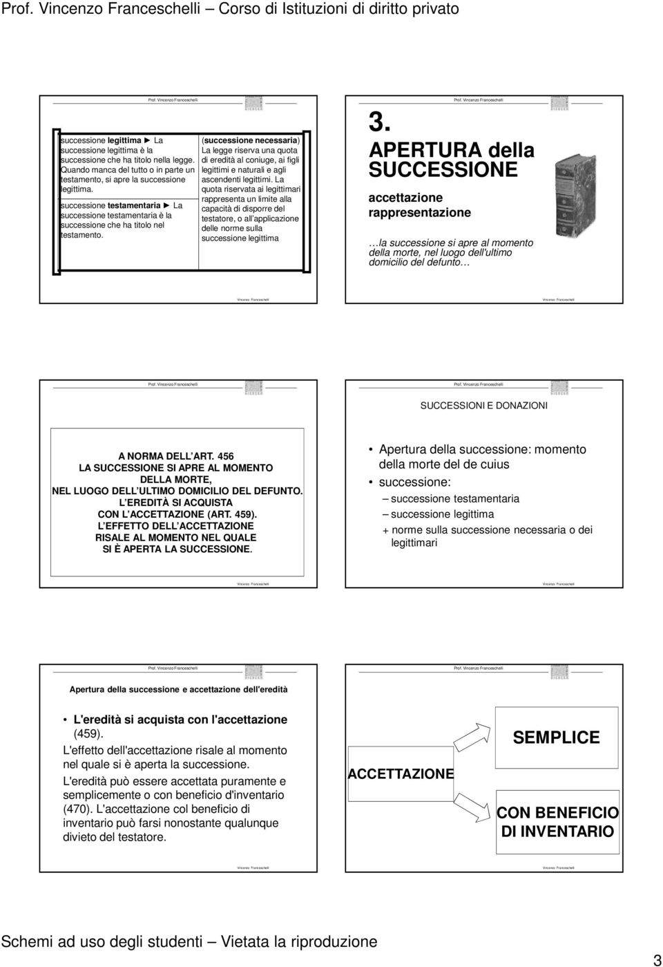 (successione necessaria) La legge riserva una quota di eredità al coniuge, ai figli legittimi e naturali e agli ascendenti legittimi.