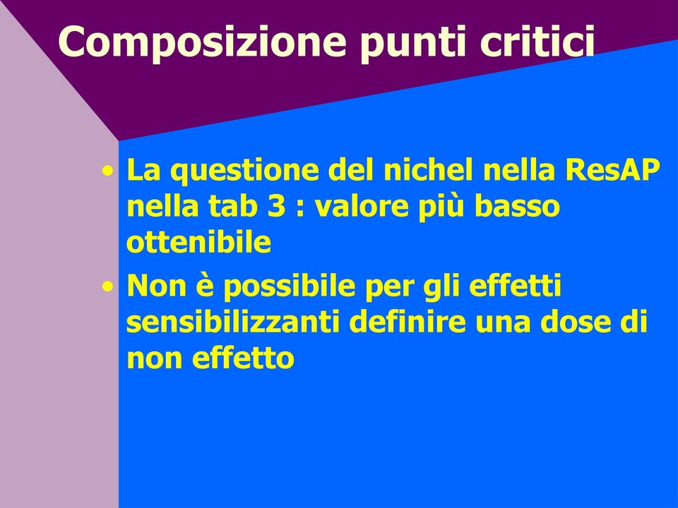 basso ottenibile Non è possibile per gli