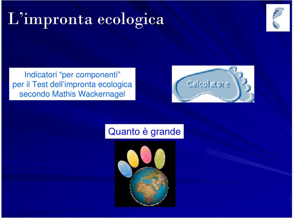 impronta ecologica secondo