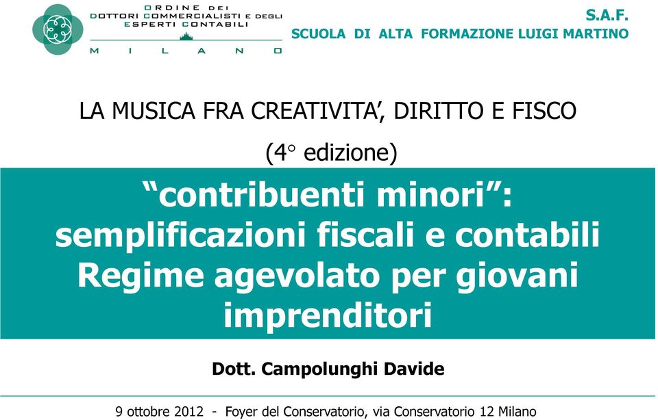 E FISCO (4 edizione) contribuenti minori : semplificazioni fiscali e