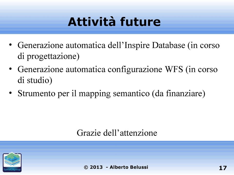 automatica configurazione WFS (in corso di studio)